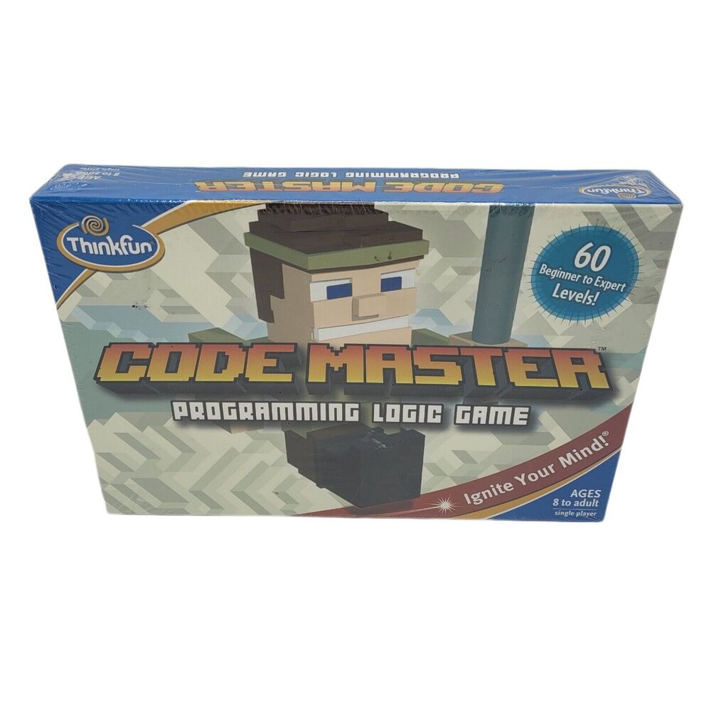 Sealed Thinkfun Code Master Programming Logic Board Game 60 Levels Educational